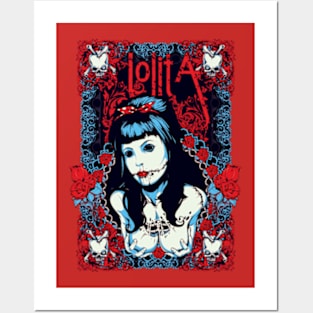 Lolita horror tattoo girl Posters and Art